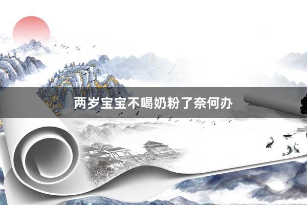 两岁宝宝不喝奶粉了奈何办